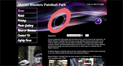 Desktop Screenshot of masterblasterspaintballpark.net